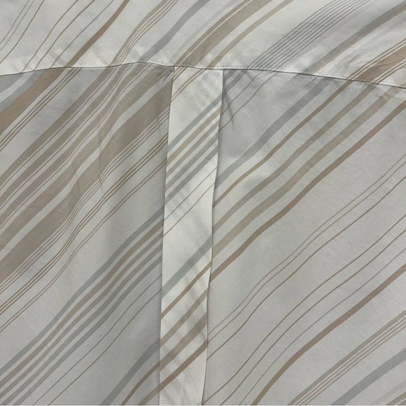 Men’s Ben Sherman Vintage Y2K Tan Striped Button Down Shirt - Medium - Picture 7 of 15